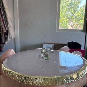 Jadeite Ring with Silver setting